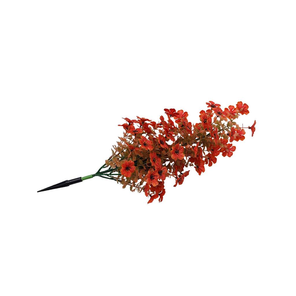 Artificial Flower Ground Spike Vibrant Color Faux Artificial Violet Eucalyptus Ground Spike for Outdoor