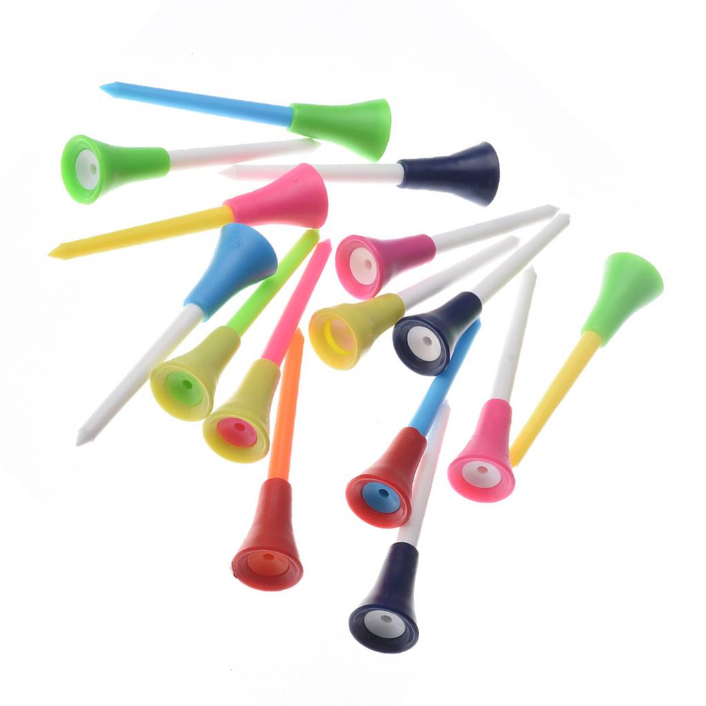 30 Stück/Packung Golf-Tees für Golf-Driver-Training Plastik-Golf-Tees Geringer Widerstand Mehr Distanz Konsistente Höhe Tees