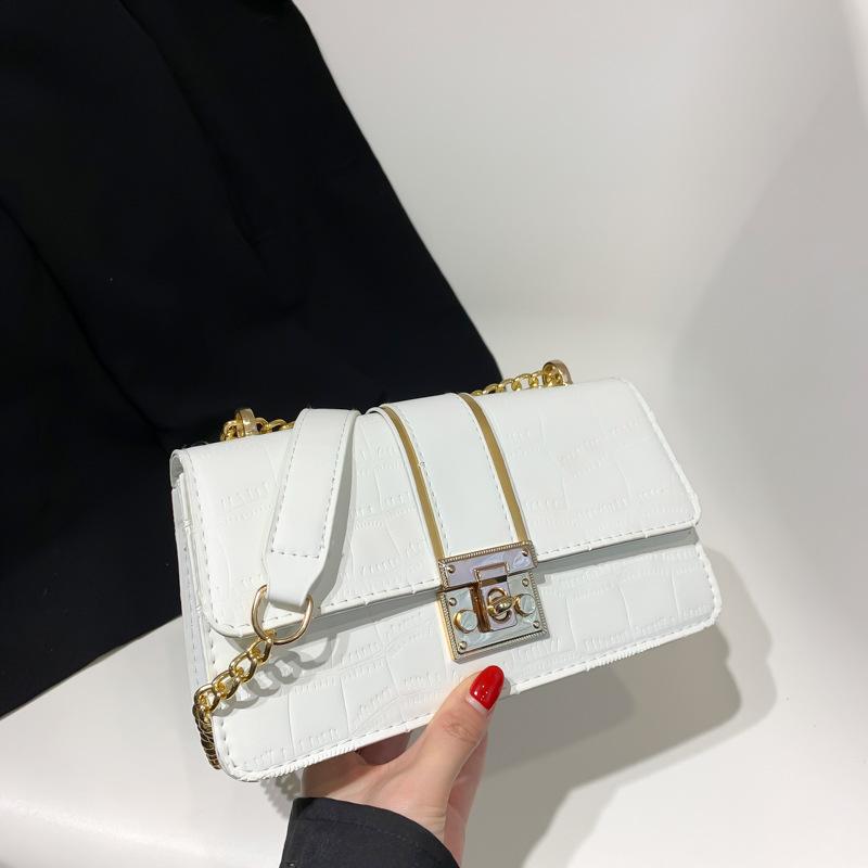 Bags Underarm Bag New Fashion Chain Bag Casual Stone Pattern Commuter Shoulder Bag