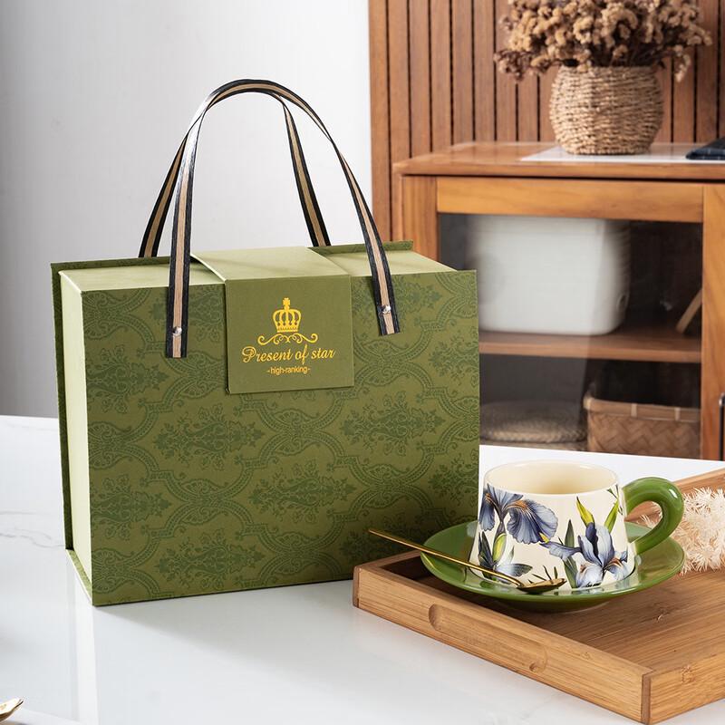 Shangqi Ceramic Coffee Cup and Saucer Set