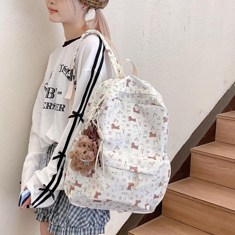 Schoolbag Japanese cute girl heart versatile large capacity student backpack 1011 spring new trendy Korean version fashion backpack