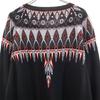 MARCELO BURLON Ethnic Pattern Long sleeve knit XL black sweater Men's Used