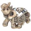 Elephant Statue Figurine Feng Shui Resin Animal Ornament Art Crafts Desktop DecorationGold S