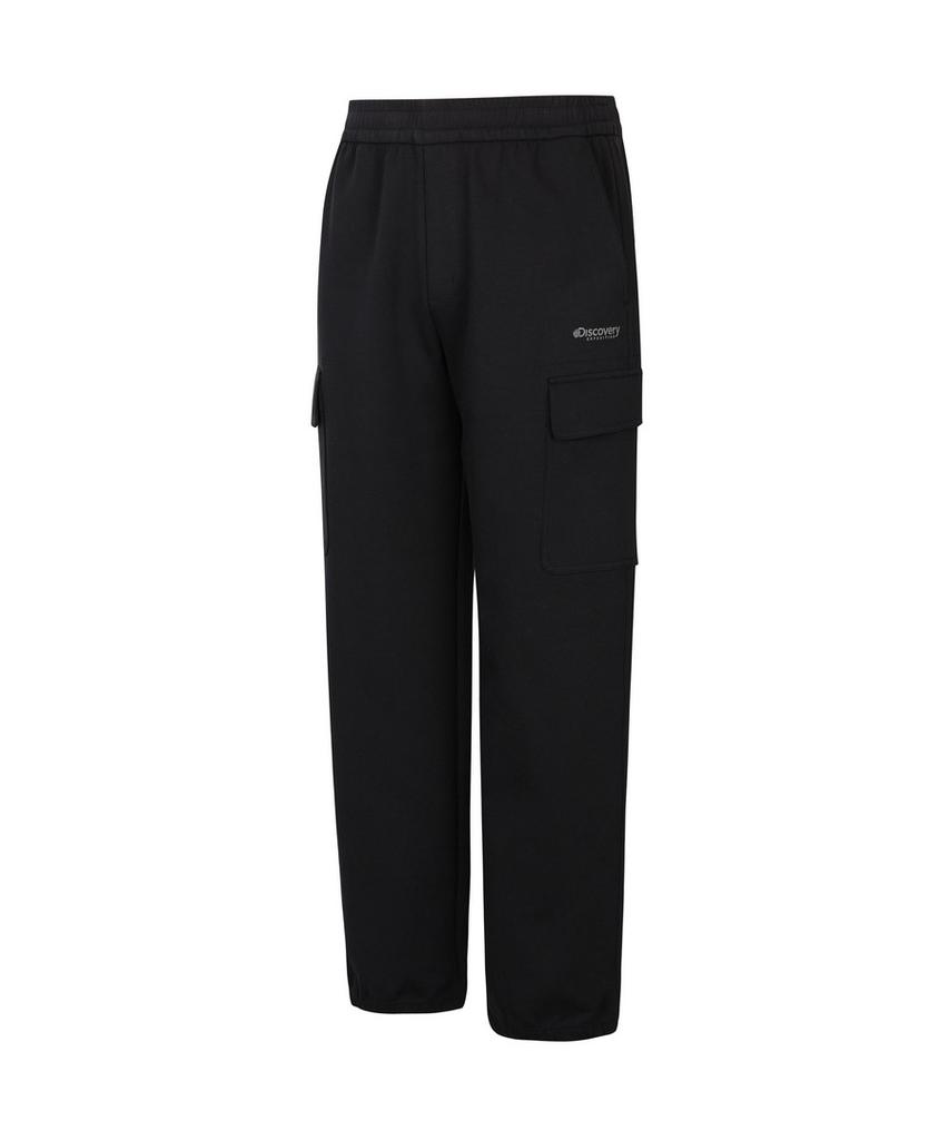 DISCOVERY EXPEDITION Men'S Tech Knit Training Loose Tapered Cargo Jogger Pants (Black)