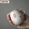 180ml Hand-painted Strawberry Ceramic Fair Cup with Handle Anti Scalding Tea Pitcher Tea Dispenser Justice Cup Kung Fu Teaset