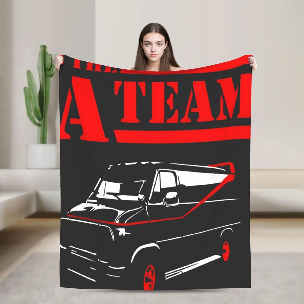 THE A TEAM Flannel Blanket Autumn Warm Soft Throw Blanket for Children Home Decor Novelty Bedspread Sofa Bed Cover
