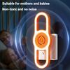 Mosquito Repellent Lamp Silent Operation LED Night Light Ultrasonic Chemical-Free Mosquito Deterrent for Bedroom Living Room Office Kid Pet Safe