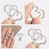20pcs Set Heart Shaped Lobster Clasp Keyring Multi-Purpose Lanyard Accessories  for DIY Crafts
