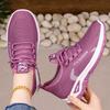 Lightweight Breathable Slip On Athletic Shoes for Women Flexible Sole Casual Running Sneakers with Knit Upper and Cushioned Insole