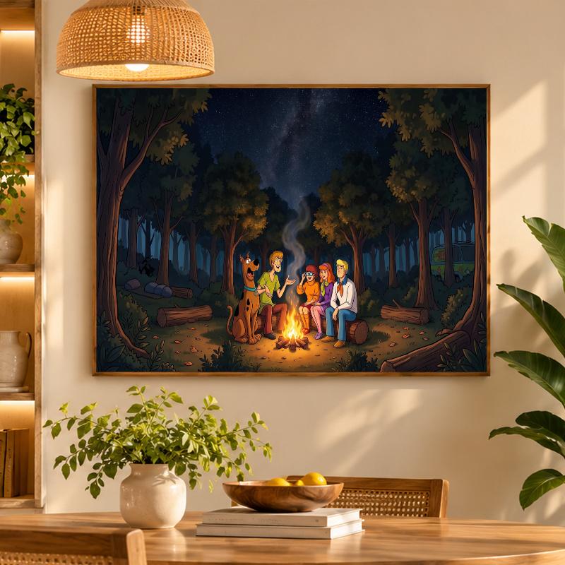5D Diamond Painting Scooby-Doo DIY Full Drill Diamond Art Kit Home Decoration