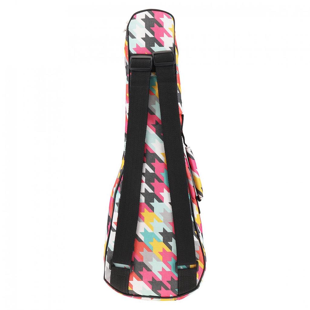 21 / 23 / 26 Inch Colorful Portable Ukulele Bag 10mm Sponge Padded Soft Ukulele Backpack