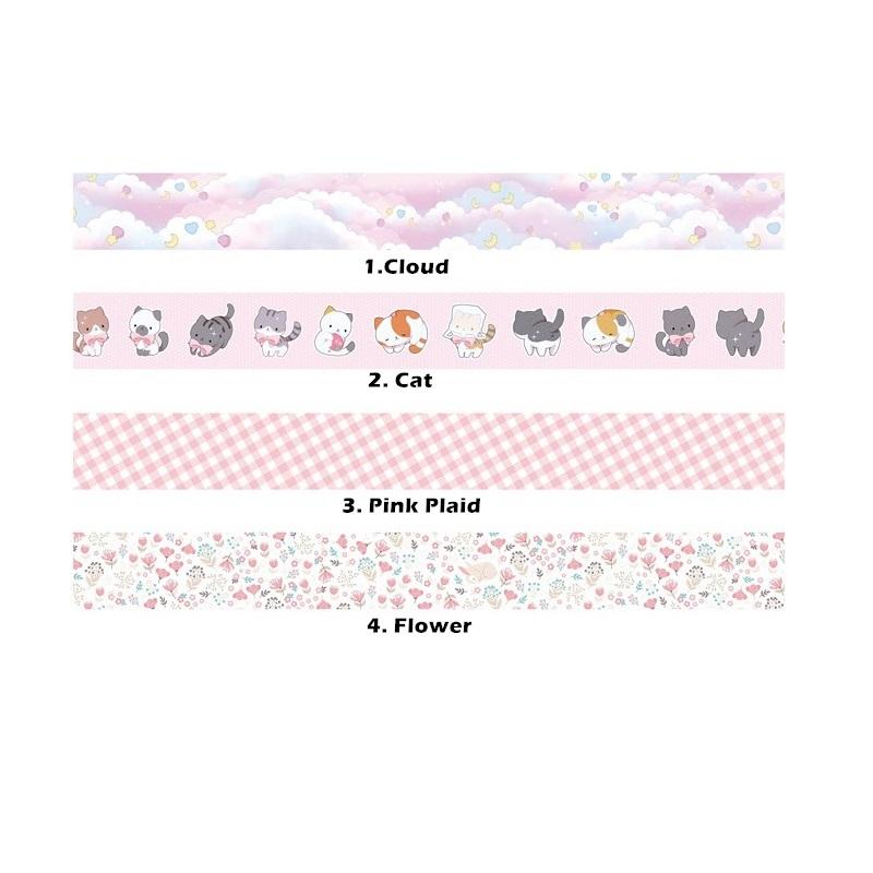 14 Design Green Plant Collection Washi Tape 15mm Leaf Fruit Plaid Mozaika Wzór Taśma maskująca Naklejka dekoracyjna