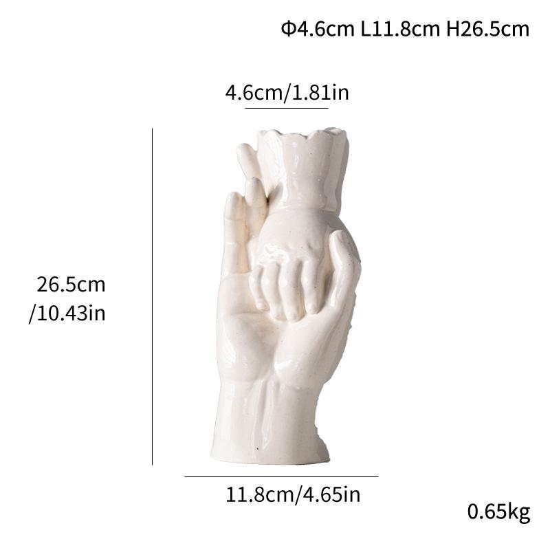 Nordic Ceramic Vase: Romantic & Luxurious Decor Piece