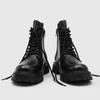 Small thick-soled inner height-increasing men's boots simple classic tooling boots autumn and winter 76261 patent leather-L