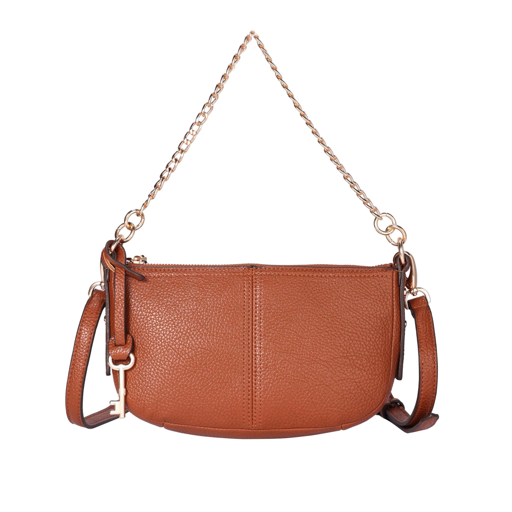 

BRASS TACKS Leathercraft Genuine Leather Bag for Large Elegant Design Handbag/Shoulder Women, Capacity, (Brown)
