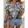 Casual Short Sleeved Printed Fashionable Oversized 3D Top Pattern T-shirt for Men Comfortable Summer Round Neck