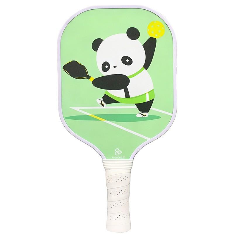 Kids Pickleball Paddle Set With 4 Balls Net Bag Lightweight Honeycomb Composite Outdoor Family Sport