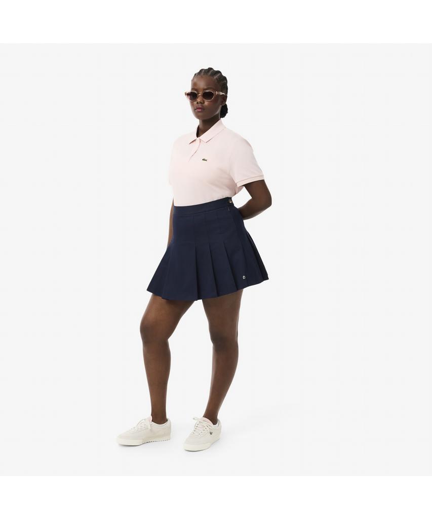 LACOSTE Women'S Cotton Gabardine Pleated Mini Skirt Jf8001-55N 166