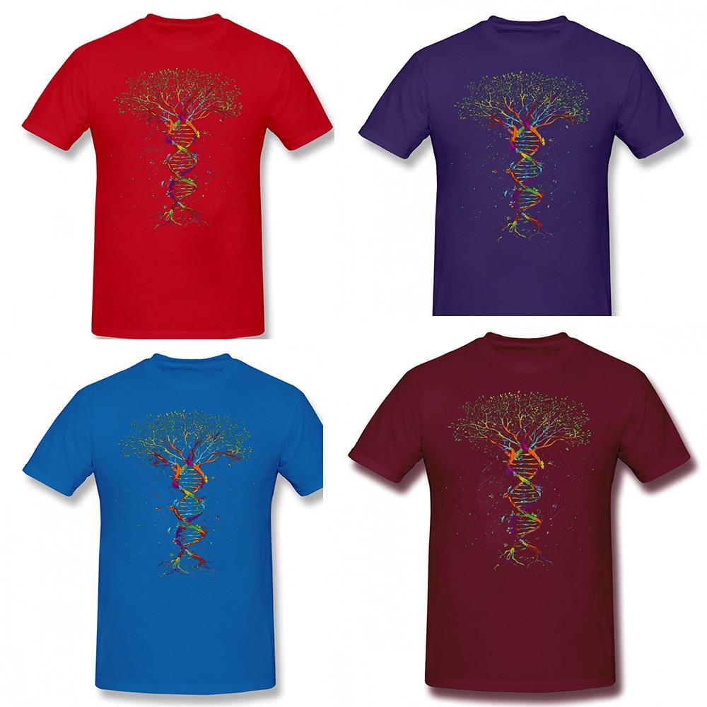 Funny Tree Of Life DNA Geek T Shirts Graphic Cotton Streetwear Short Sleeve Birthday Gifts Summer Style Tshirt Mens Clothing