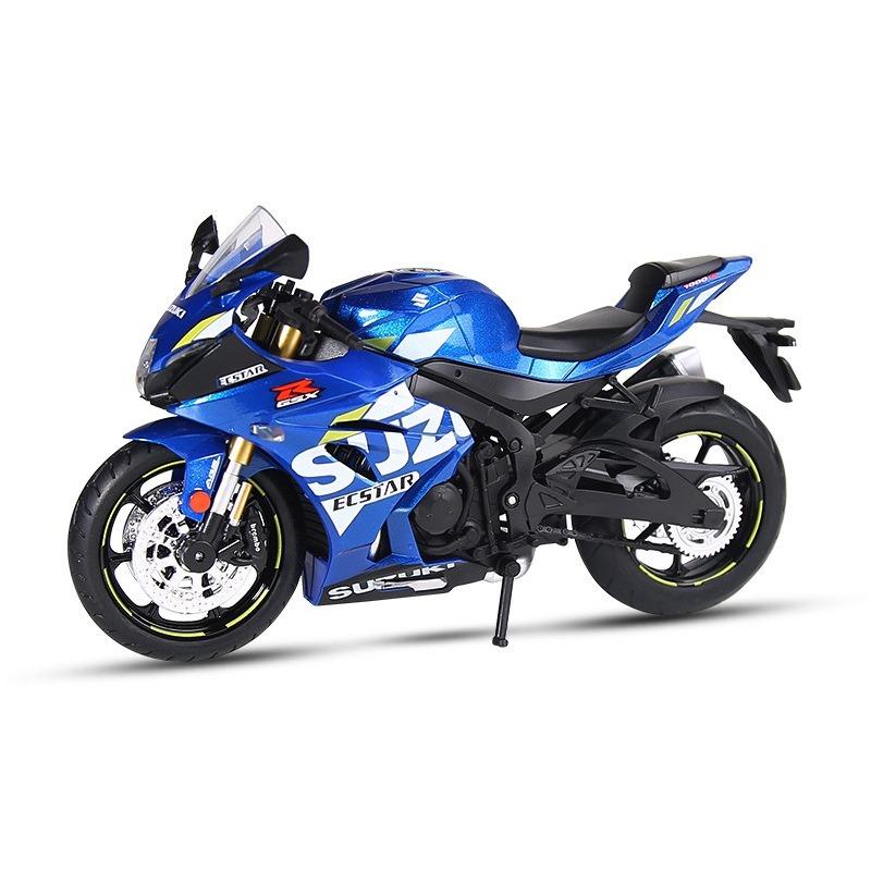 1/12 Suzuki GSX1000R Motorcycle Model Alloy Die Cast Motorcycle Ornaments Boys Toy Birthday Gift