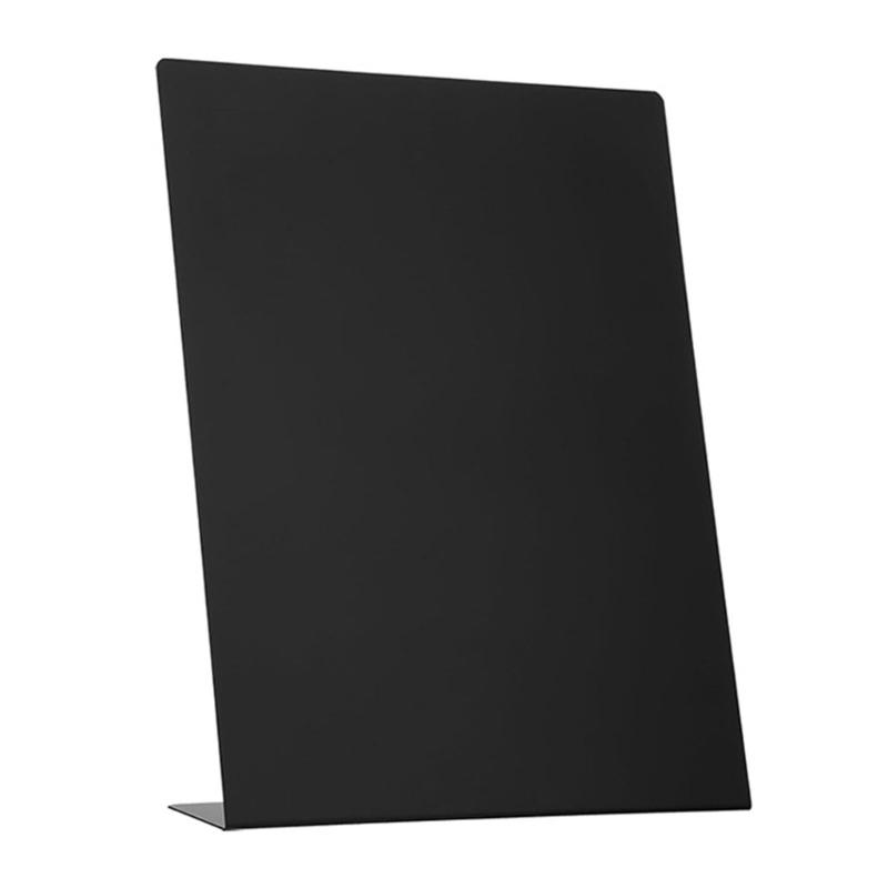 

L Shaped Magnetic Memo Board Desktop Metal Display Easel Erasable Small Chalkboard Sign For Office Home Organization 1