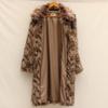 Women's Long Faux Fox Fur Coat - Versatile, Loose, Over-the-Knee, Warm Winter Style
