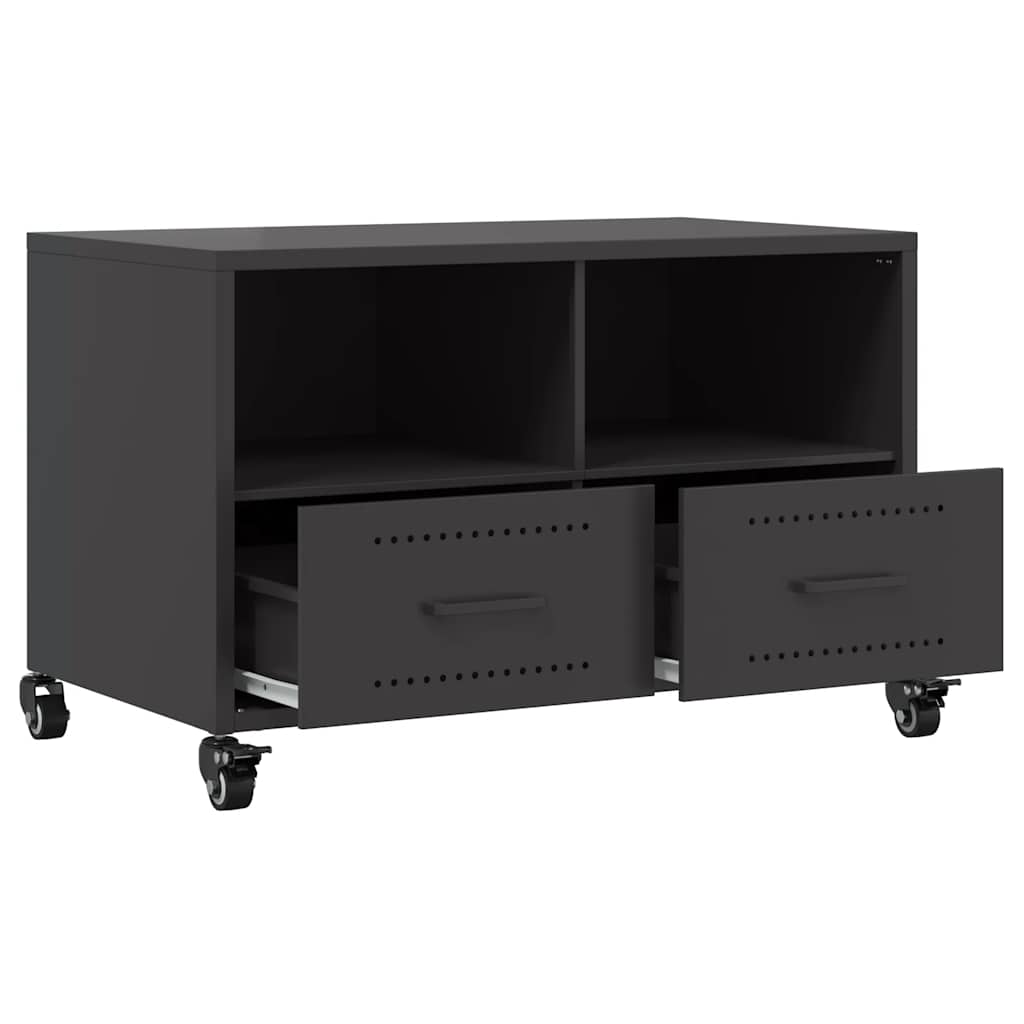 TV Cabinet Black 68 x 39 x 43.5 cm Steel