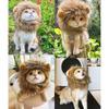 Lion Mane Wig for Cat Costume Pet Adjustable Washable Comfortable Fancy Lion Hair Cat Clothes Dress for Halloween Christmas Easter Festival Party