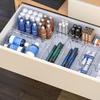 Transparent Drawer Partition Storage Box Freely Extendable and Stackable Storage Box Desktop for Organizing Sundries Storage Compartment Box