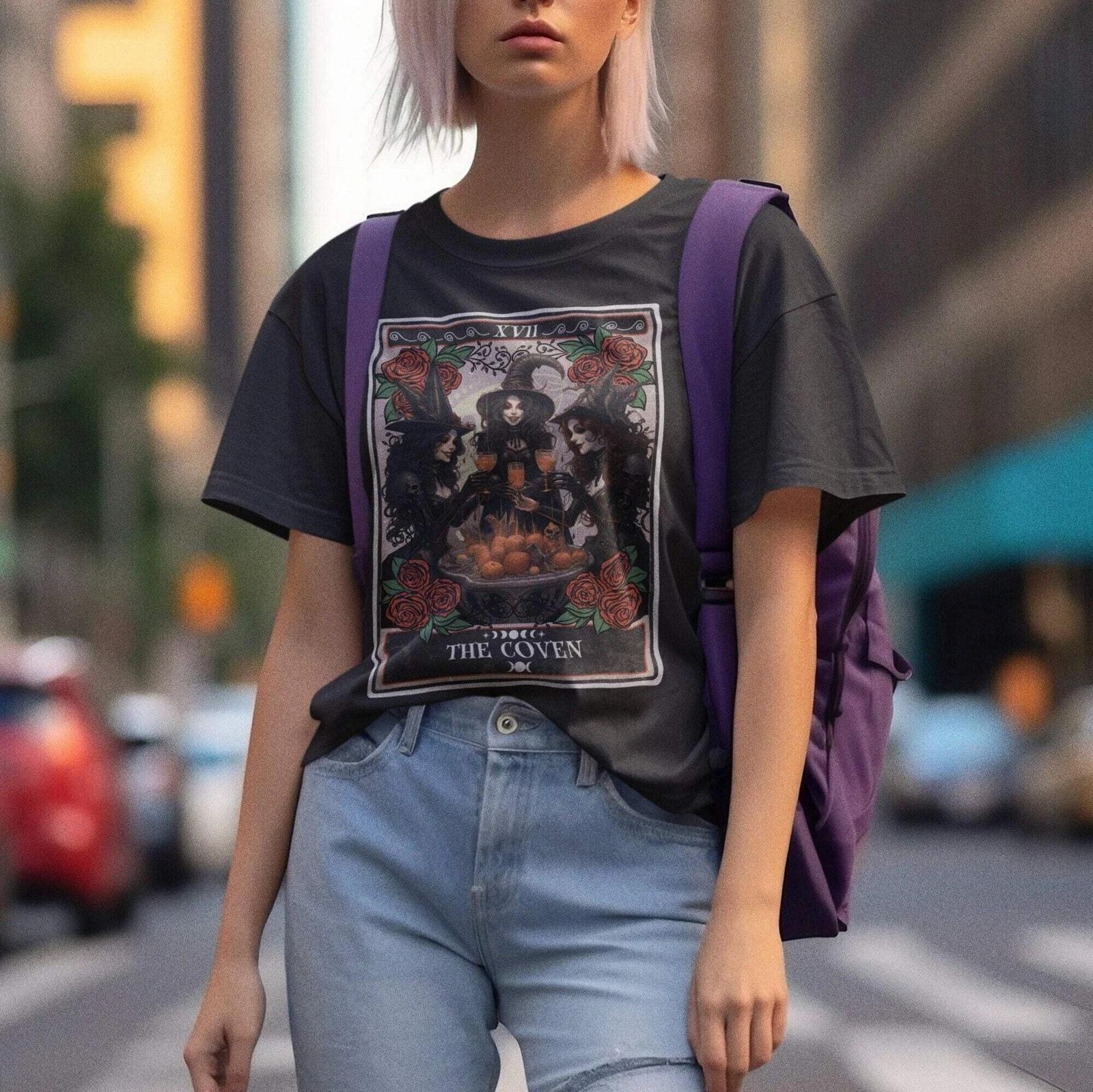 The Coven Tarot Card Shirt, Witchy Bride 4XL