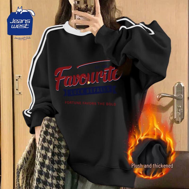 Jeanswest Women's Graphic Round Neck Sweatshirt