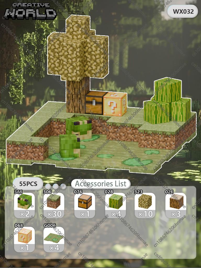 Magnetic Building Blocks Mine World Magnet Cube Set for Boy Girl Kid Age 3+ DIY Pixel Style Model Base Plate STEM Toy Baseplate