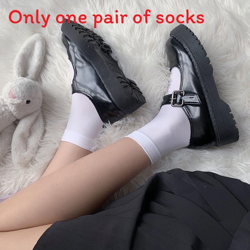 Dudu Socks Women Mid Calf Thin Summer Breathable Antibacterial For Teens And Adults