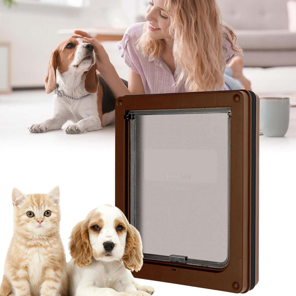 Dog Entrance And Exit Door Inside Cat Flap Doggy Door Pet Supplies Gate With Mounting Kit For Interior Exterior Home Living Room