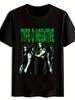 Vintage Rock Band Graphic T-shirt - "Type O Negative" Green Print