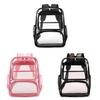 Pvc Clear School Backpack With Multiple Pockets Waterproof Design For Students