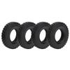 4Pcs 20mm Width Shoe Sole Pattern Tyre for Tamiya Tractor Truck 1/14 RC Car Black