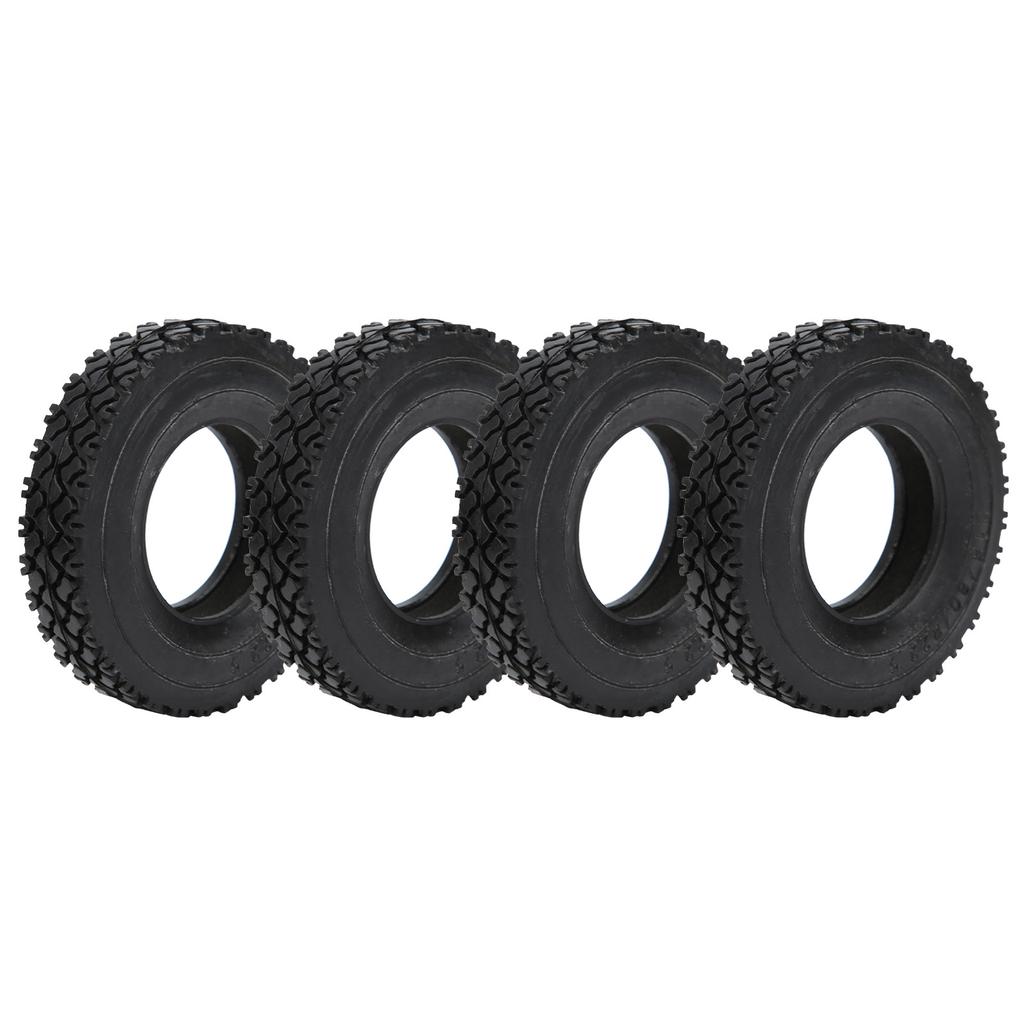 4Pcs 20mm Width Shoe Sole Pattern Tyre for Tamiya Tractor Truck 1/14 RC Car Black