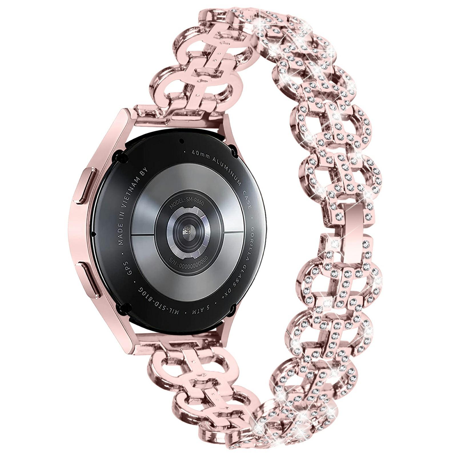 

Для Samsung Galaxy Watch7 44 мм/40 мм сплава браслет тыквы дизайн Bling ремешок для часов замена браслет Pink