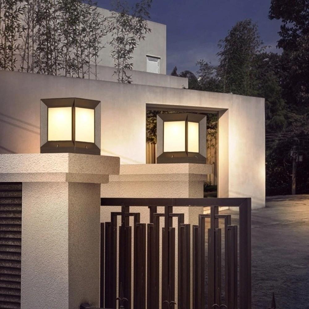 220V Column Lights Column Pier Pillar Cap Lights Modern Pillar Lamp Garden