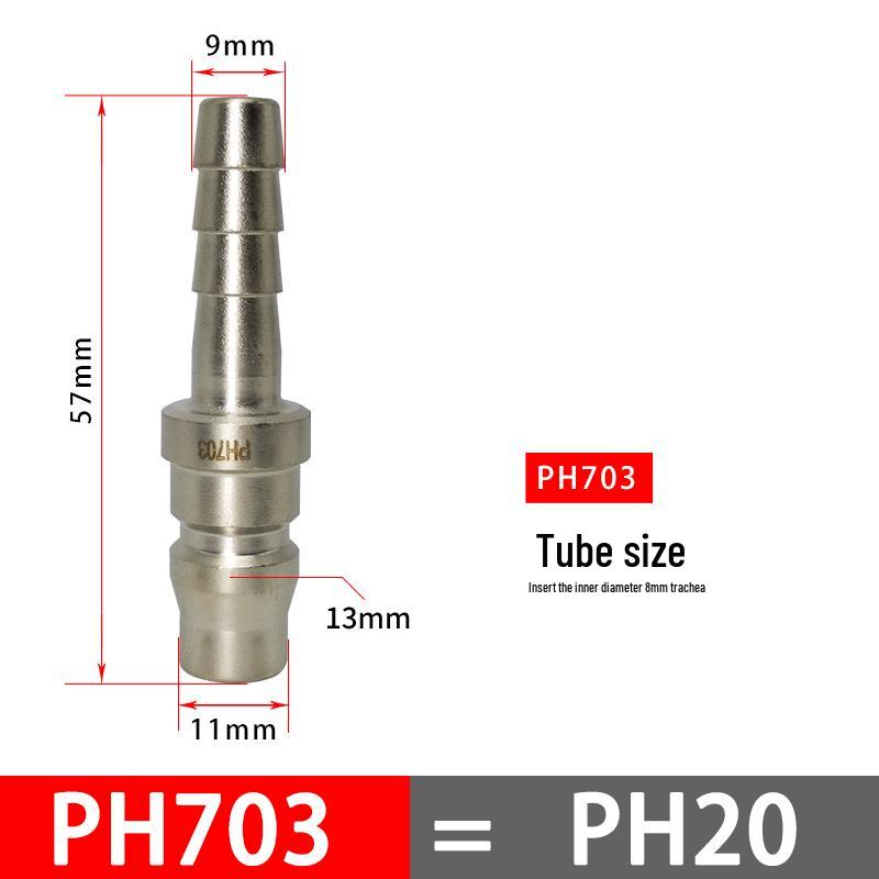 C-Type Pneumatic Quick Connector for Air Compressors and Oxygen Hoses
