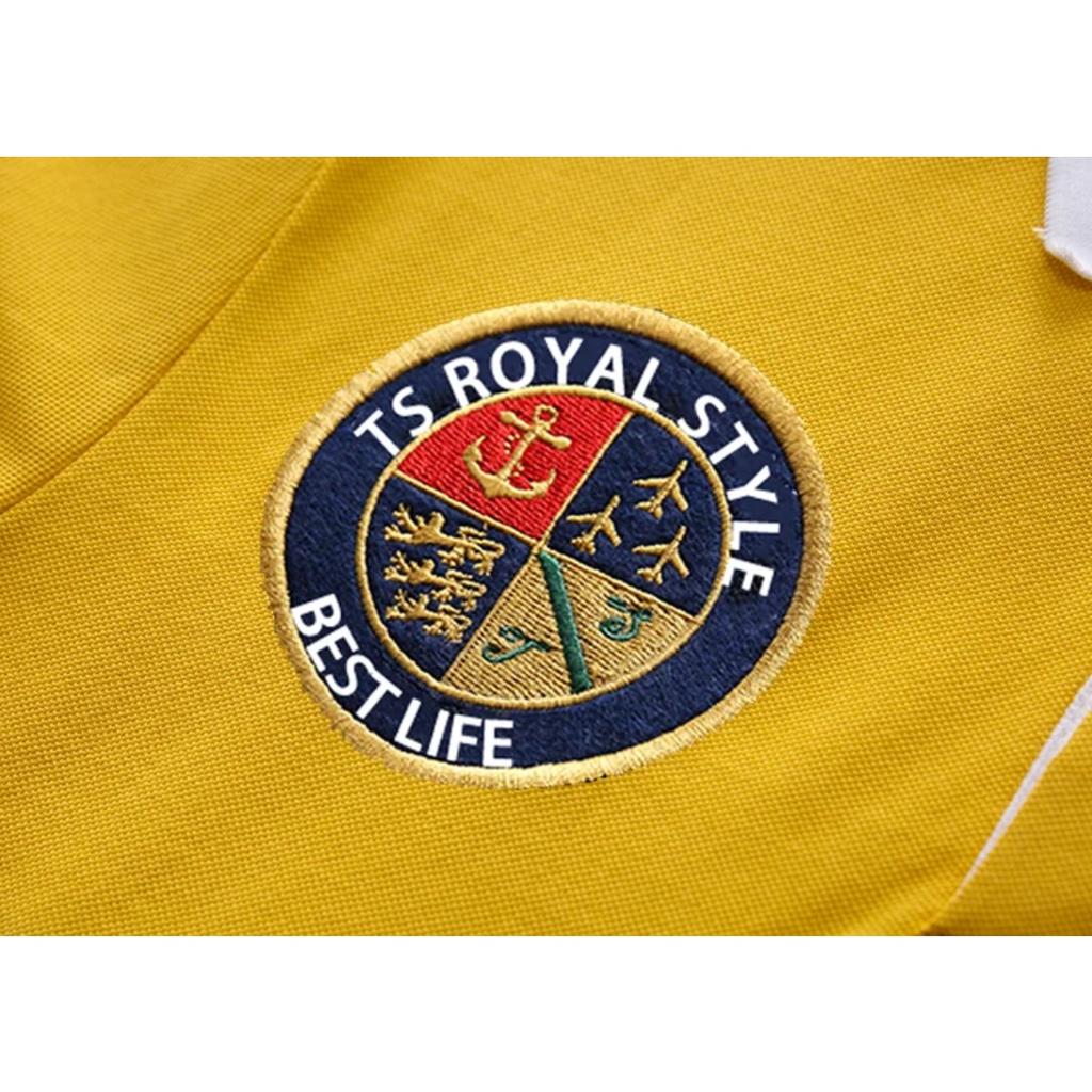 TrendHub Men's Polo Shirt SWAG Long Sleeve Royal Casual  Sport Party High-end Cotton Embroidery Luxury Contrast Color Original Design