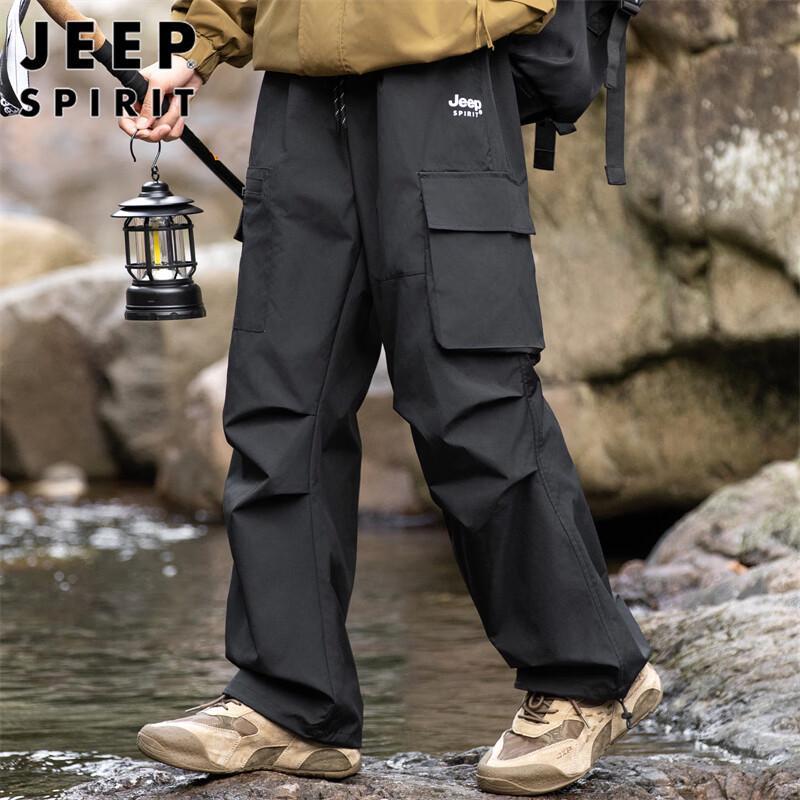JEEP SPIRIT Men's Loose Straight Cargo Pants