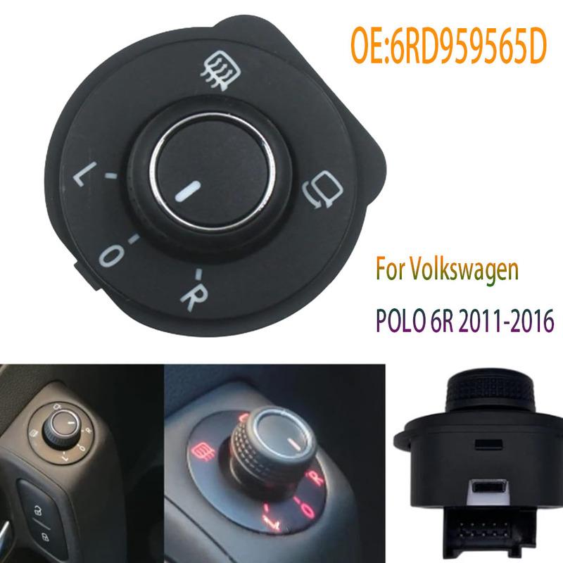 

For Volkswagen VW POLO 6R 2011 2012 2013 2014 2015 2016 Electric Rear View Mirror Control Switch Folding Knob Button Auto Parts