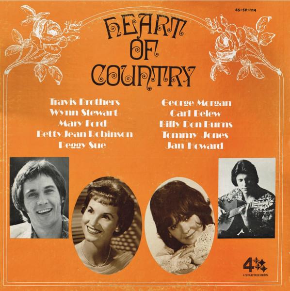 

LP Record VARIOUS - Heart Of Country 4SSP114 4 Star Records 1977 US Country Used