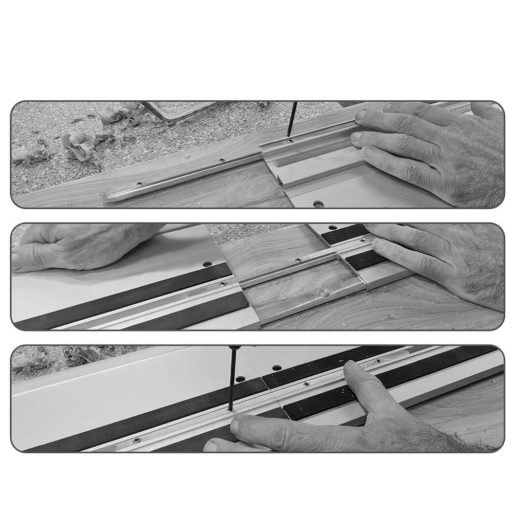 Track Saw Guide Rail Connector Set Replacement Wooden Board Cutting Guide Rail Connector Compatible for Multiple Style Track Saw