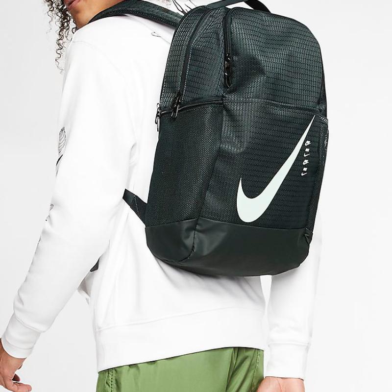 Nike Polyester Backpack Regular Unisex Seaweed Green Casual CU1026-364