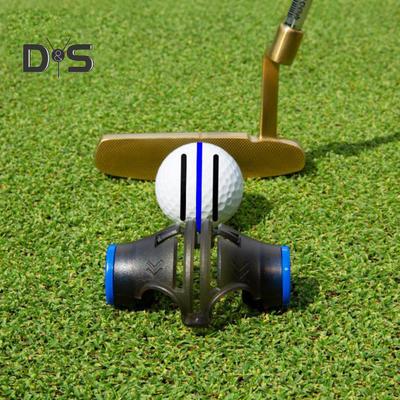 Golf Ball Marker 360-degree Rotation Golf Ball Triple Line Marker Tool Alignment Ball Marker Stencil Portable Golf Accessories