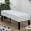 Jacquard Piano Chair Cover Stretch Jacquard Dining Bench Covers Rectangular Solid Color Thickened Stool Seat Cover 1PC