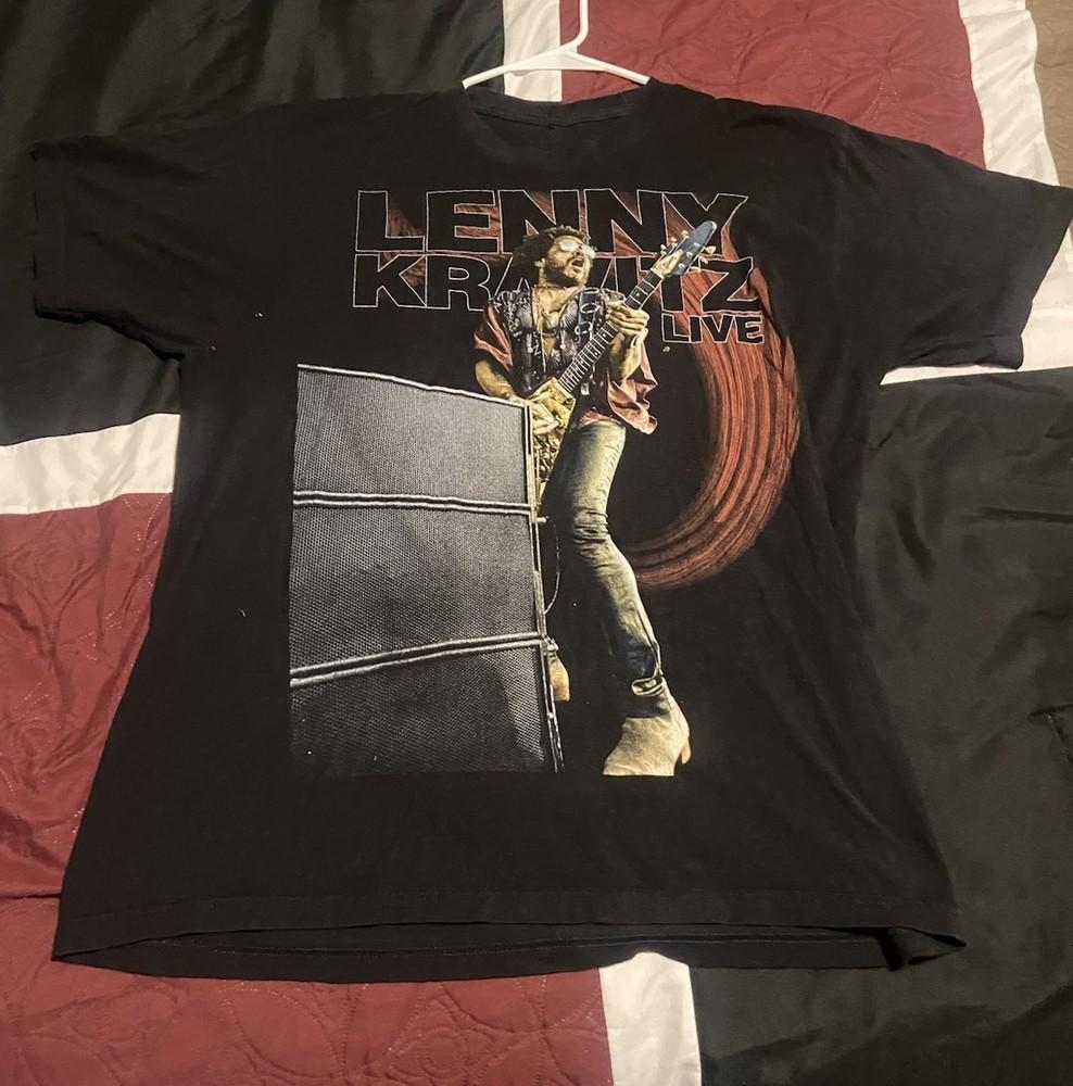 

Новая рождественская подарочная унисекс футболка Lenny Kravitz Live S-5XL DO350 XXL